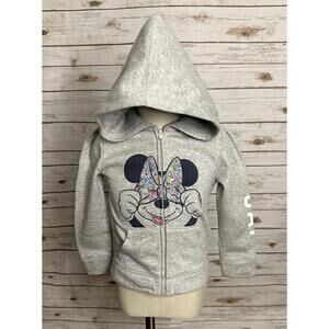 baby GAP x Disney Minnie Mouse grey zip full zip sweatshirt/hoodie Size 5 Years
